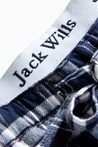 Jack Wills Navy Check Fretherne Pyjama Pant